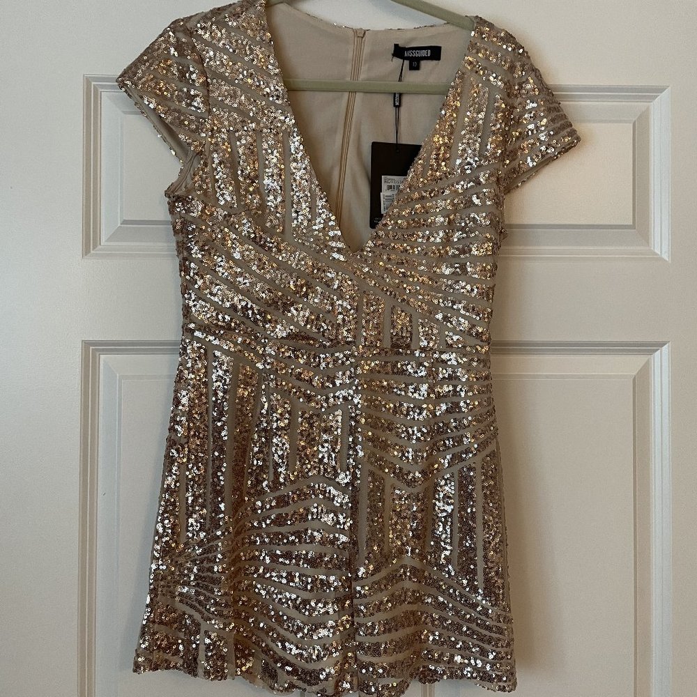 Misguided Sequin Romper